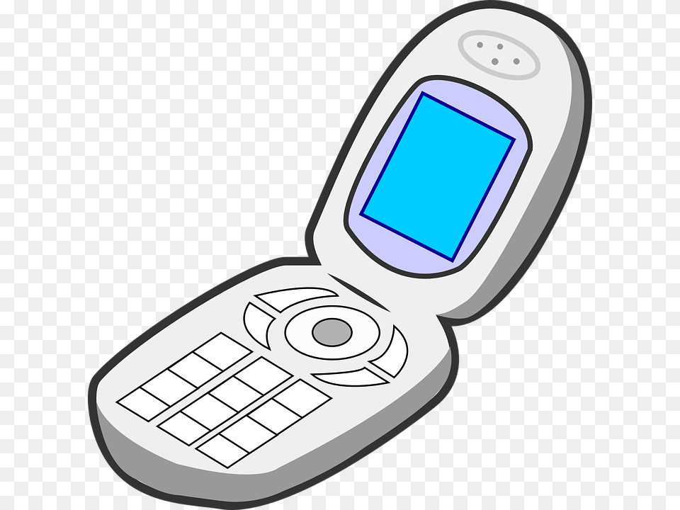Flip Phone Clipart, Electronics, Mobile Phone, Texting Png Image