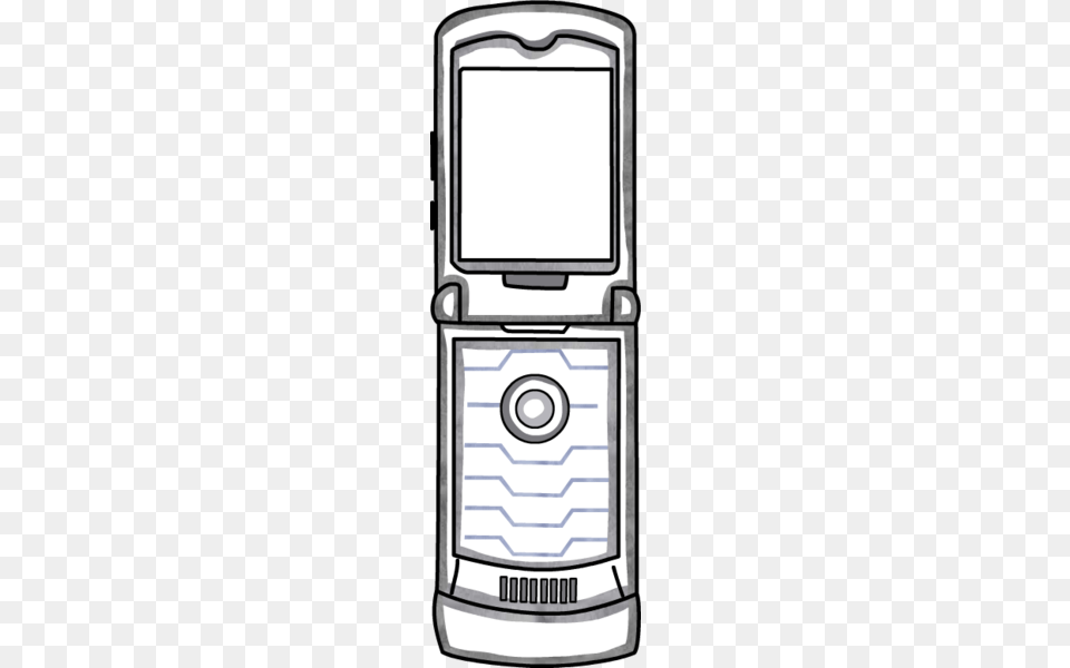 Flip Phone Clipart Black And White Loadtve, Electronics, Mobile Phone Png