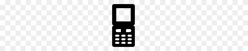 Flip Phone Icons Noun Project, Gray Png Image
