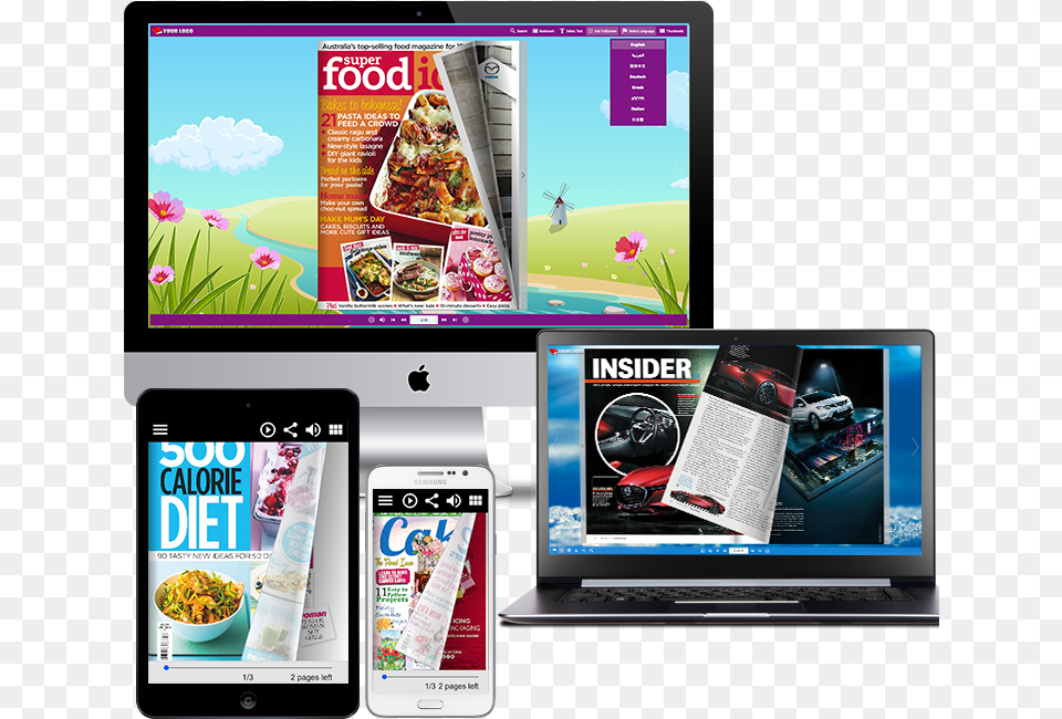 Flipbook Converter Ebook Super Food Ideas, Advertisement, Computer, Electronics, Poster Free Png