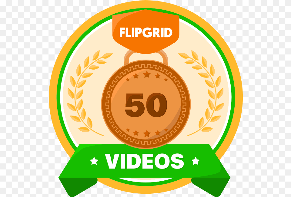 Flipgrid 50 Videos Logo Tallinn Black Nights Film Festival, Badge, Symbol, Gold, Disk Png Image