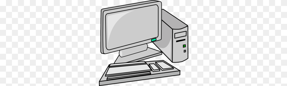 Flipped White Computer Clip Art, Computer Hardware, Electronics, Hardware, Pc Png Image