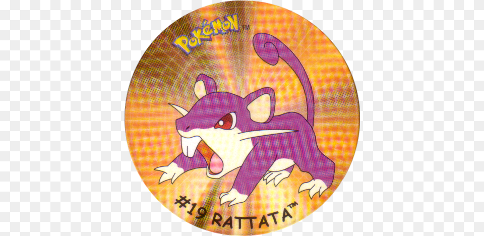 Flippos Gt Surprise Pokemon 019 Rattata Pokemon The First Movie Mewtwo Strikes Back, Disk, Dvd Free Png Download