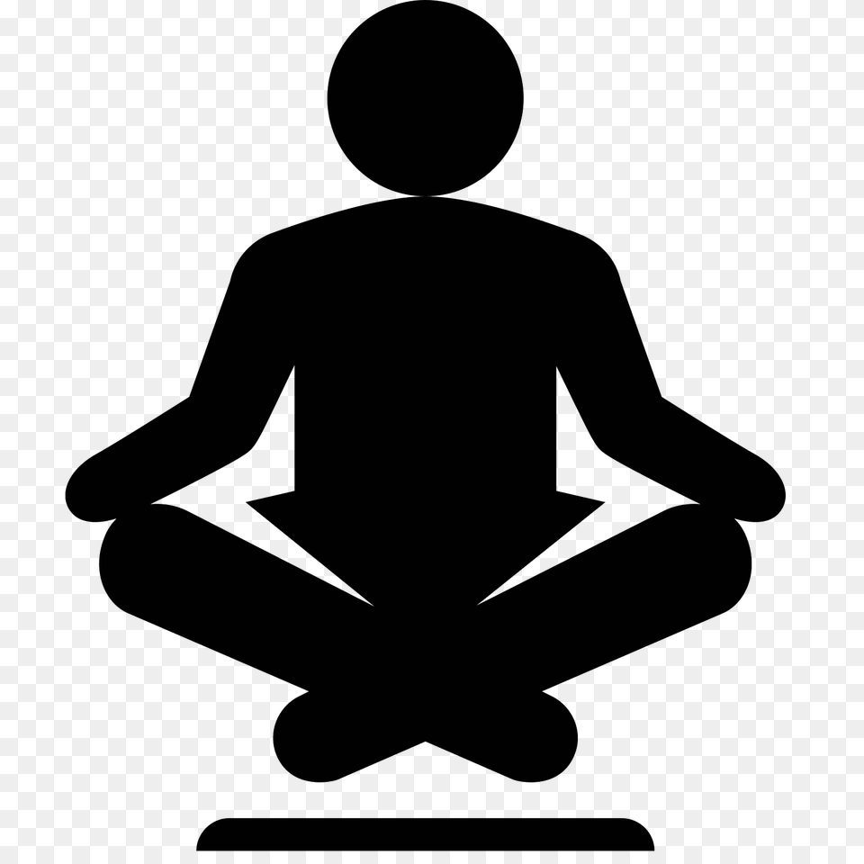 Floating Guru Icon, Gray Png Image