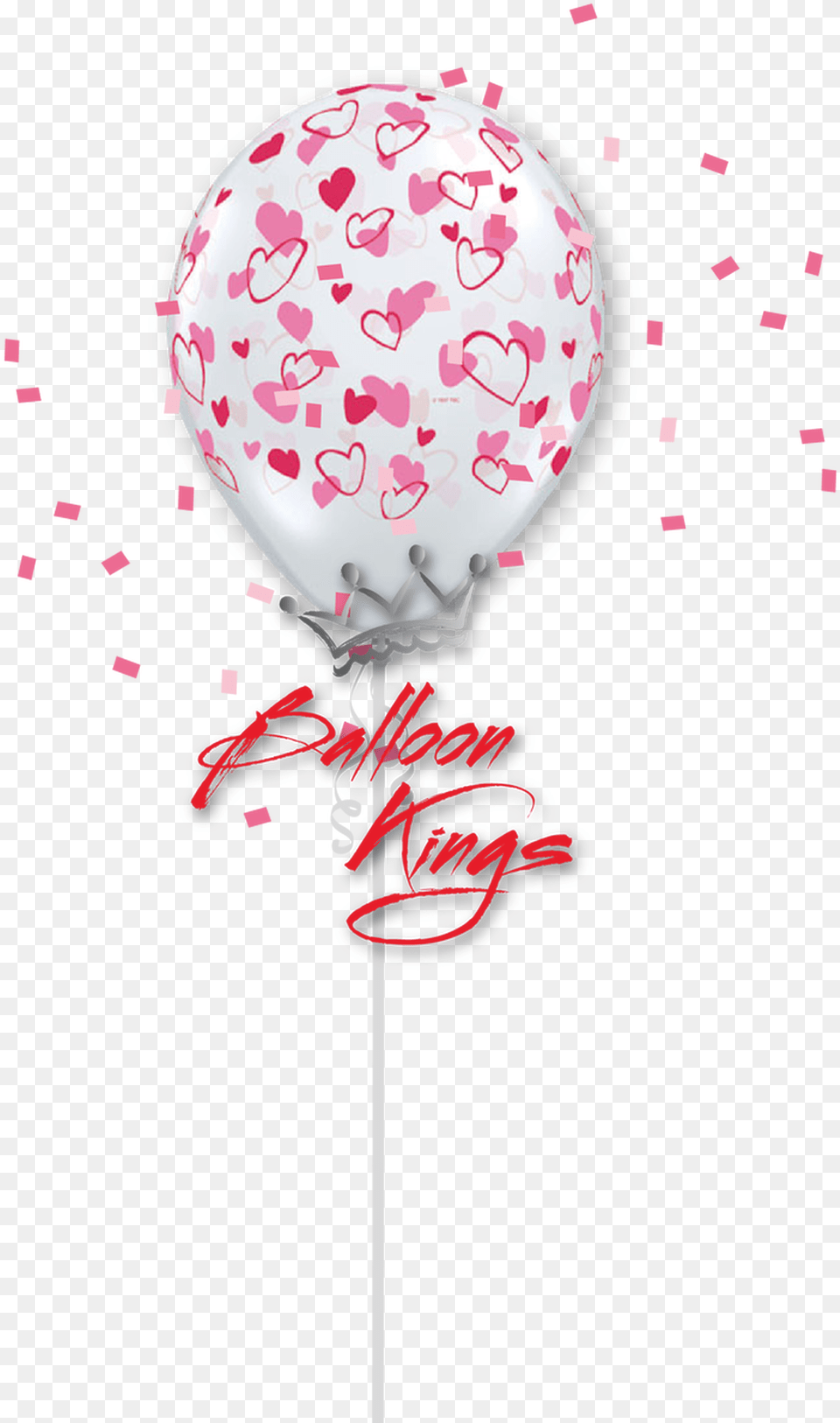 Floating Hearts 11in Latex Clear Red And Pink Hearts Illustration, Balloon, Food, Sweets, Candy Png