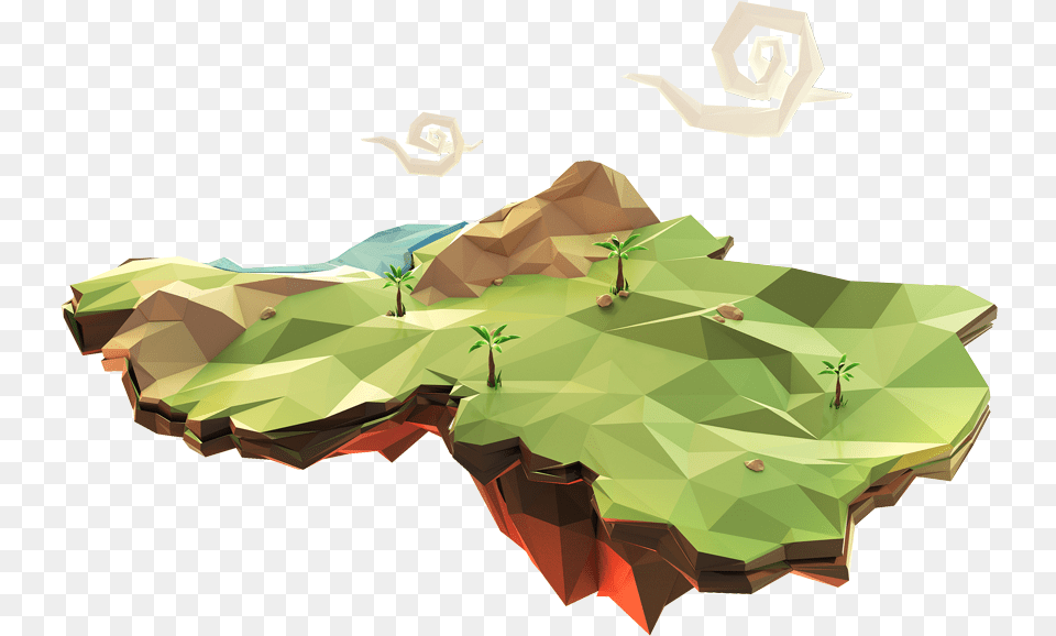 Floating Island, Art, Nature, Outdoors, Graphics Free Png Download