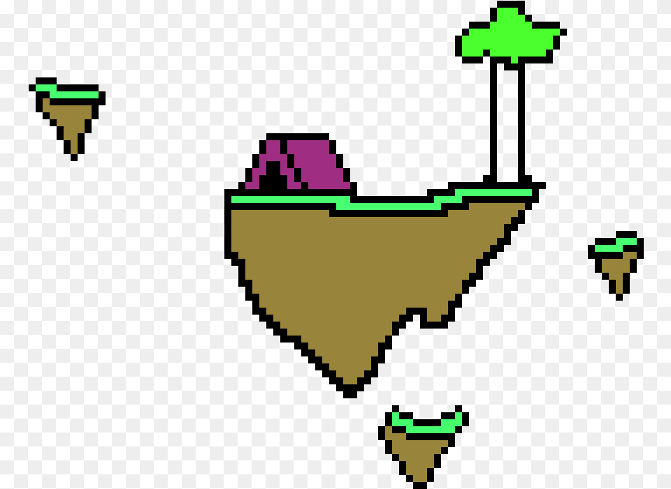 Floating Island Cartoon, Triangle Free Png