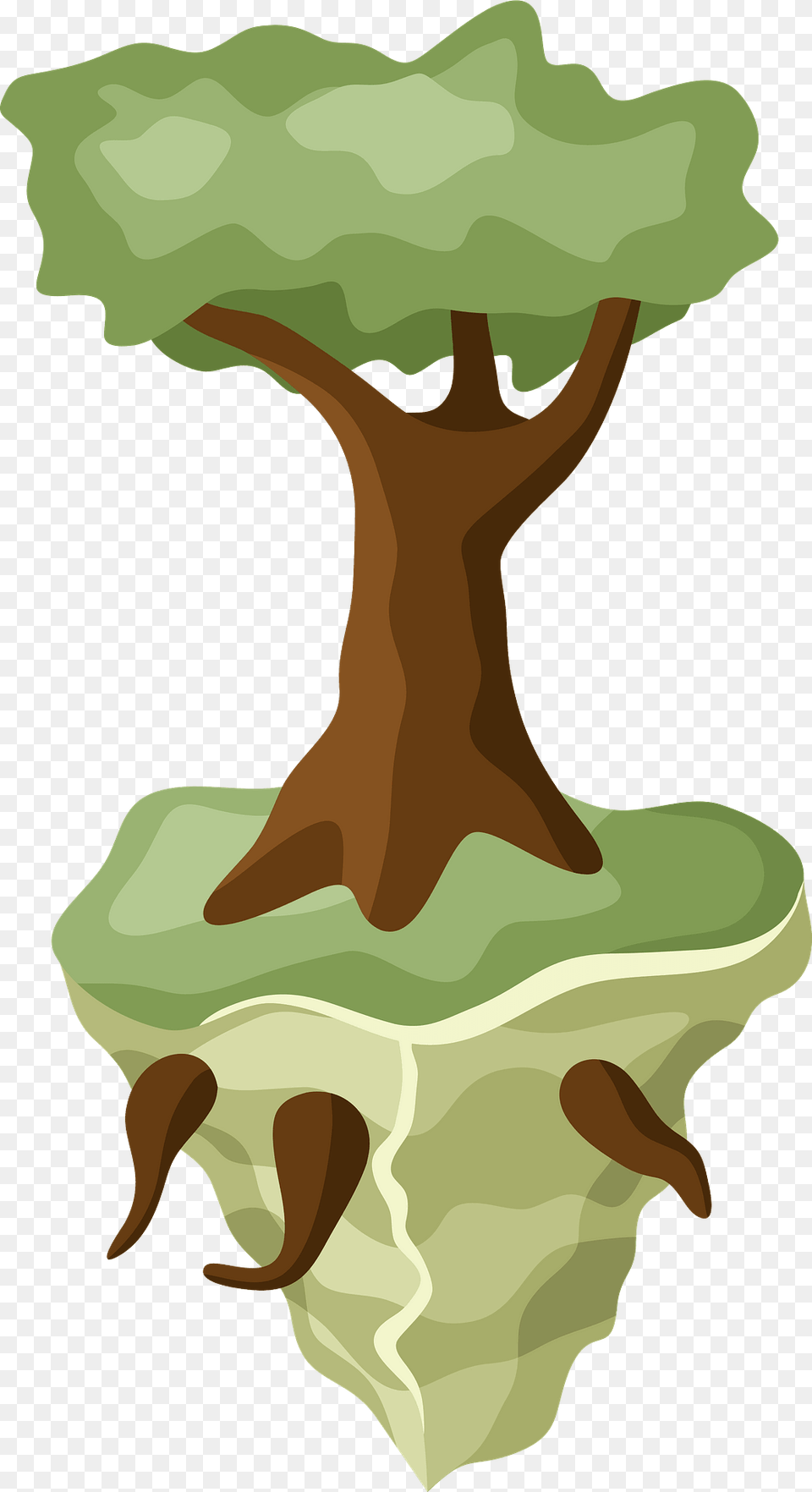 Floating Island Tree Clipart, Land, Nature, Outdoors, Plant Free Transparent Png