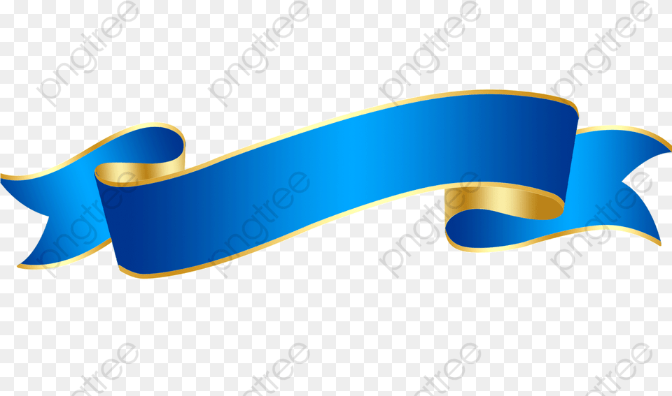 Floating Ribbons Blue Ribbon Vector, Text, Document Png Image
