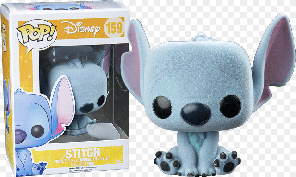 Flocked Stitch Funko Pop, Plush, Toy Free Png Download