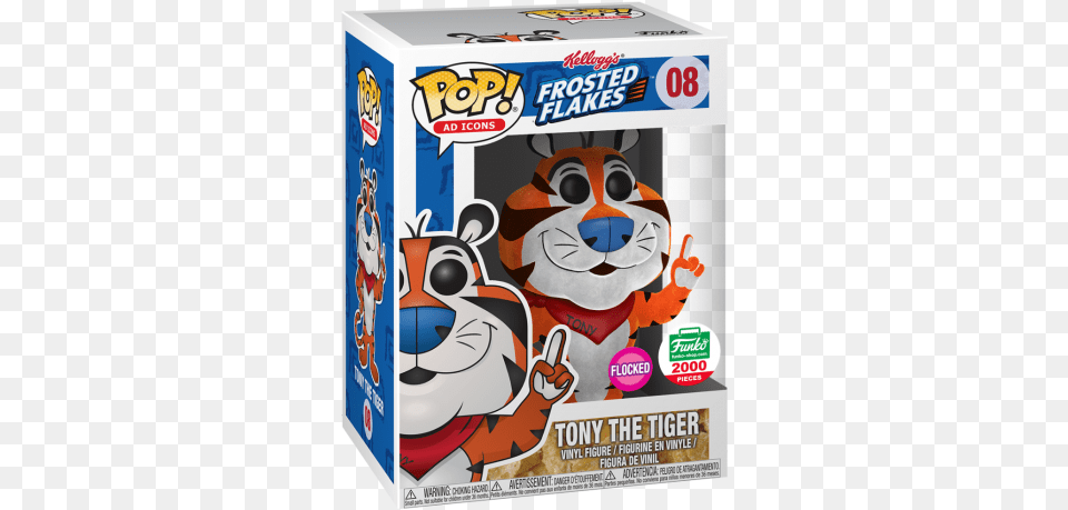 Flocked Tony The Tiger Tony The Tiger Funko Pop, Face, Head, Person Free Png Download
