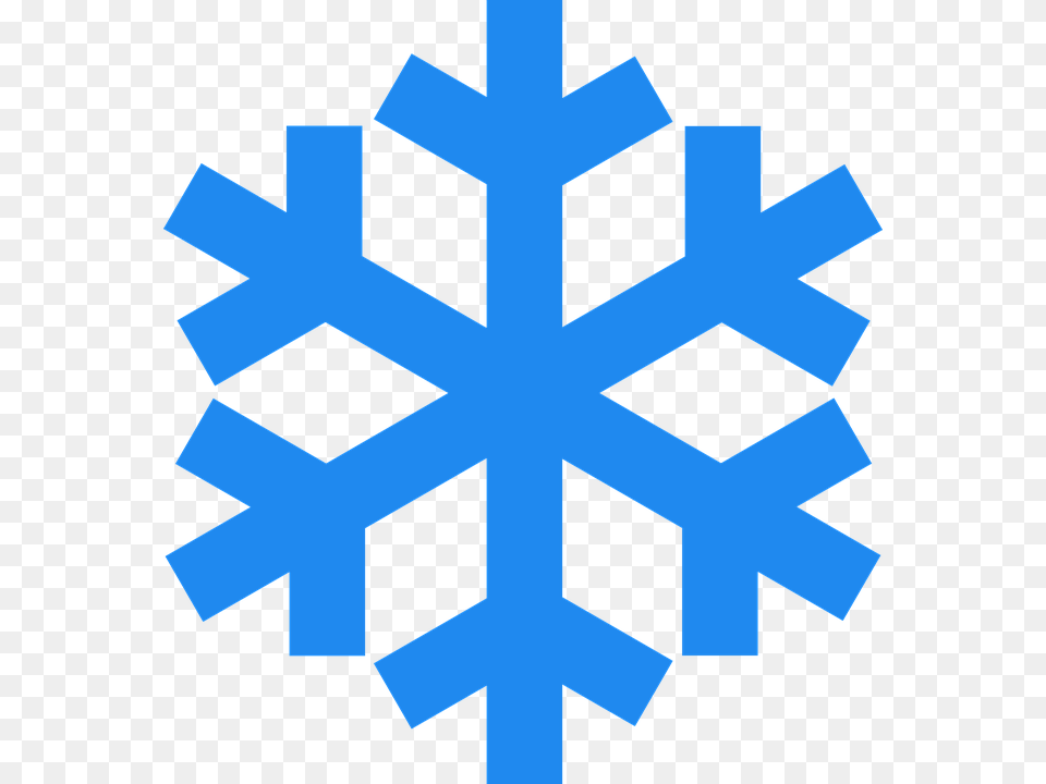 Floco De Neve Inverno Cristal De Gelo Azul Cristal Snowflakes Clipart Simple, Nature, Outdoors, Snow, Snowflake Png Image