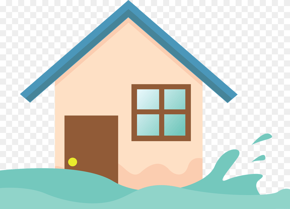 Flood House Clipart, Architecture, Shelter, Shack, Rural Png Image