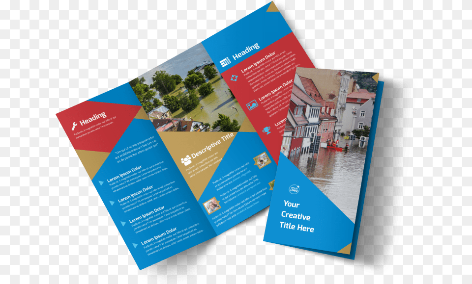 Flood Insurance Brochure Template Preview Daycare Brochure, Advertisement, Poster, Business Card, Paper Free Transparent Png