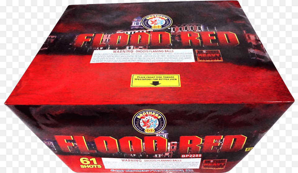 Flood Red Firework, Box Free Png