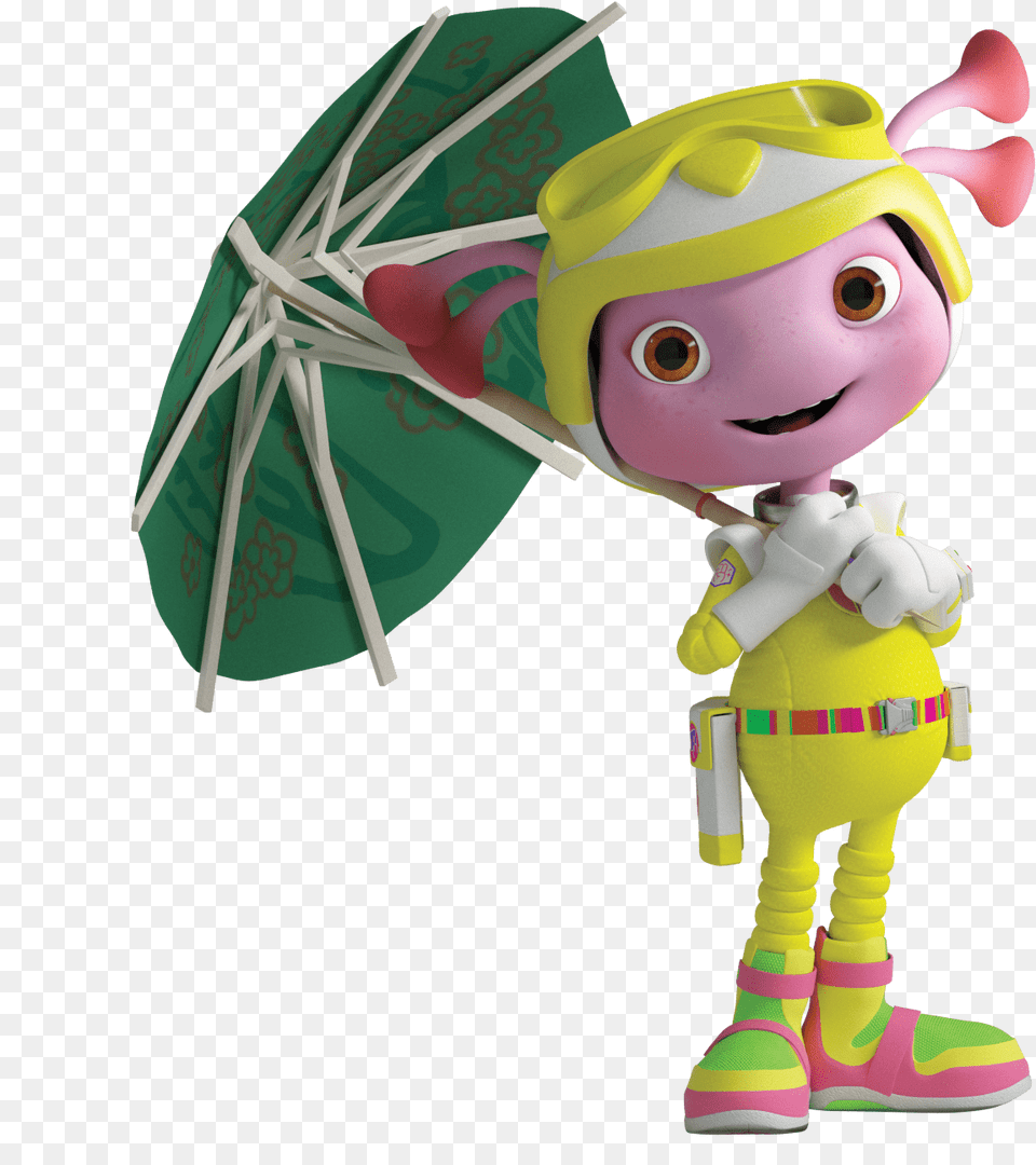 Floogals First Officer Flo Floogal With Umbrella, Baby, Face, Head, Person Png Image