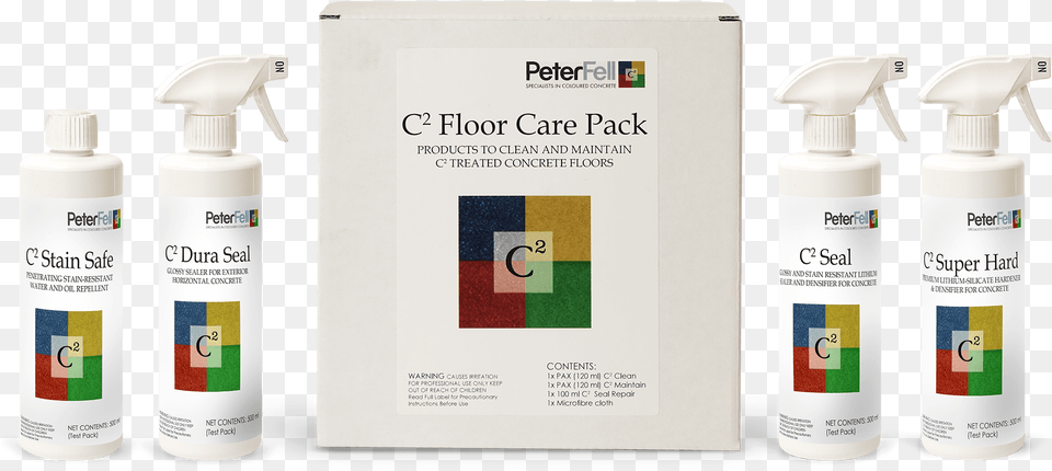 Floor Care Pack To Look After Your C2 Polished Concrete Bottle, Lotion Png
