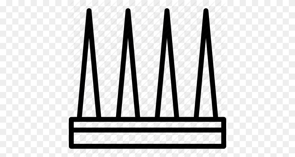 Floor Fortnite Game Line Spike Trap Wooden Icon, Fence, Cutlery, Fork, Architecture Free Png