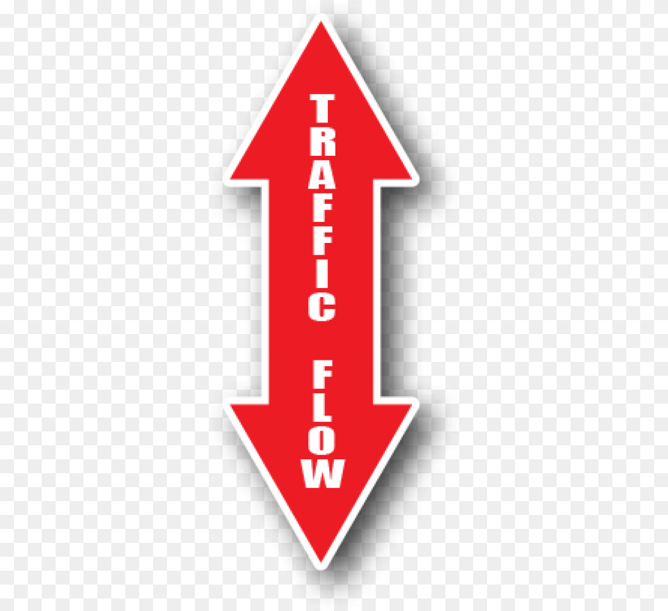 Floor Marking Red Arrows Traffic Flow Both Ways Sign, Symbol, Logo, Dynamite, Weapon Png