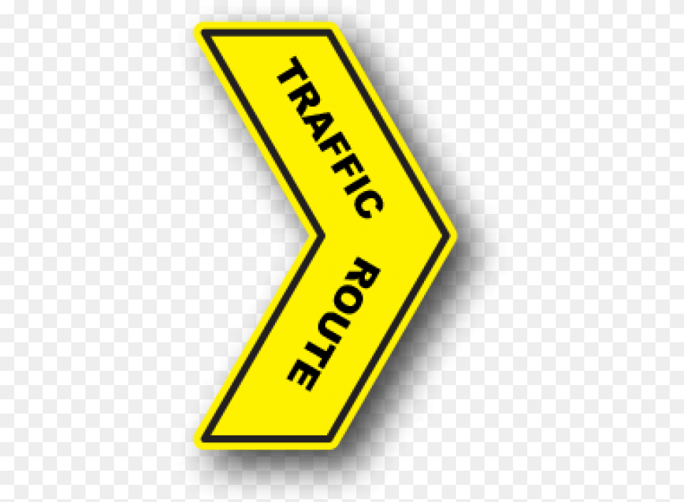 Floor Marking Yellow Directional Arrow Traffic Route Ergomat Durastripe Directional Peel Amp Stick Floor, Sign, Symbol, Road Sign Free Png