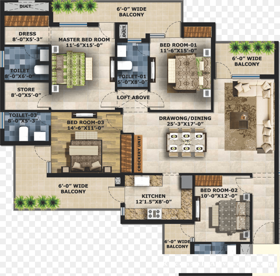 Floor Plan Of 2216 Sq Ft Orvis Grand On Kalka Ambala, Diagram, Floor Plan, Chart, Plot Free Png Download