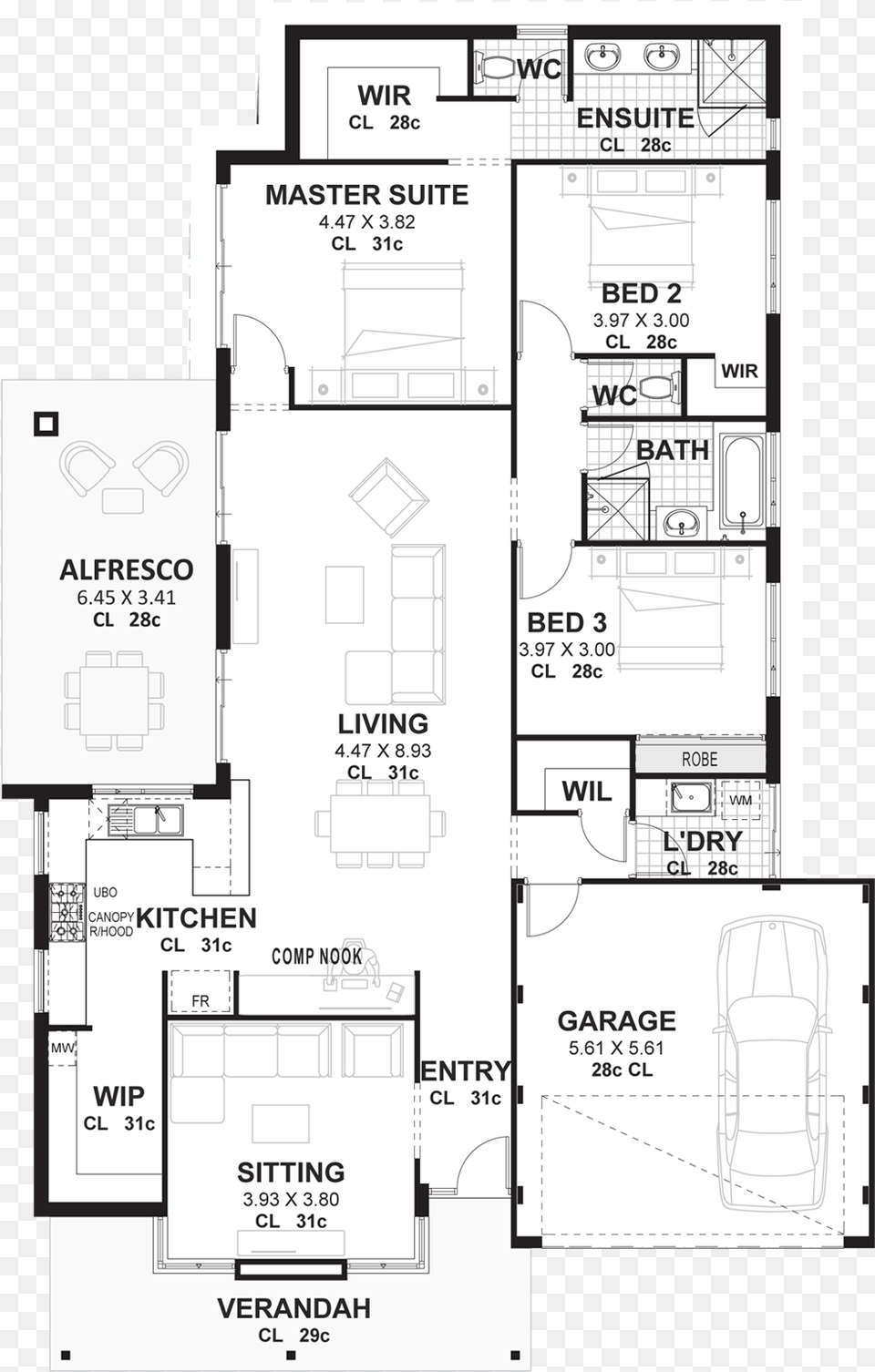 Floor Plan Of A 3 Bedroom House, Diagram, Floor Plan, Cad Diagram Free Transparent Png