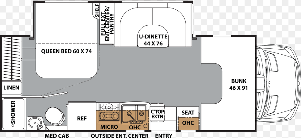 Floor Plan Recliner 2017 Coachmen Prism, Diagram, Floor Plan Free Png Download