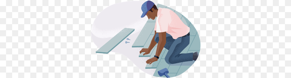 Flooring Installation Contractor Insurance Quotes Insureon Flooring Man, Clothing, Baseball Cap, Cap, Hat Free Png Download