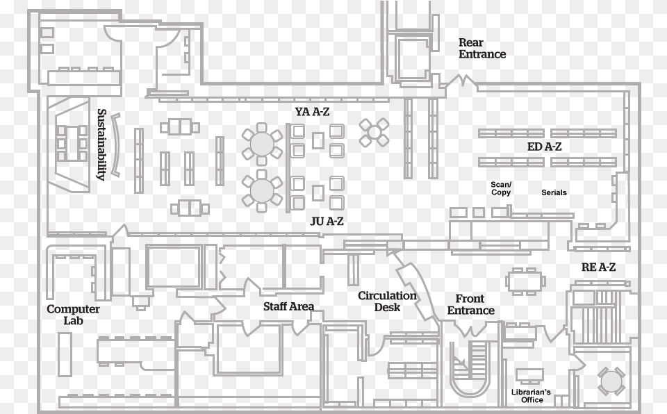 Floorplans Librarian University Laboratory Floor Plan, Diagram, Scoreboard, Cad Diagram Free Png Download
