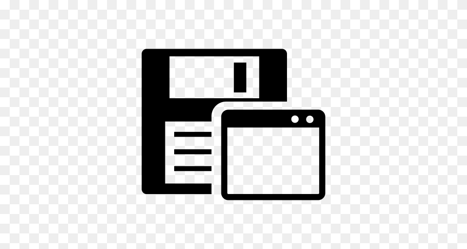Floppy Floppy Disk Interface Icon With And Vector Format, Gray Free Png Download