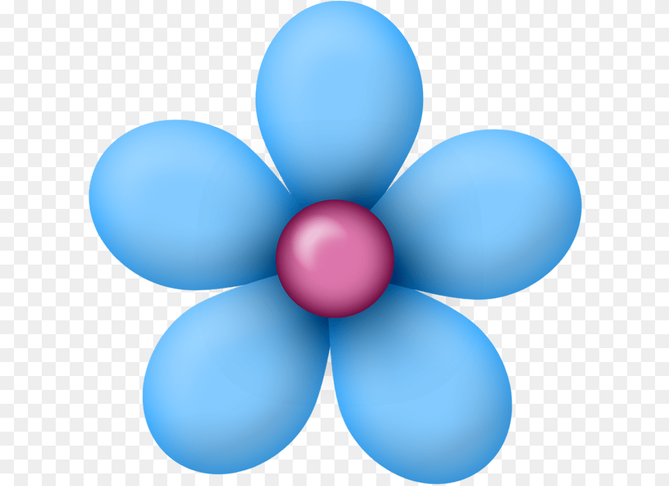 Flor Azul Dibujo, Anemone, Balloon, Flower, Plant Free Transparent Png