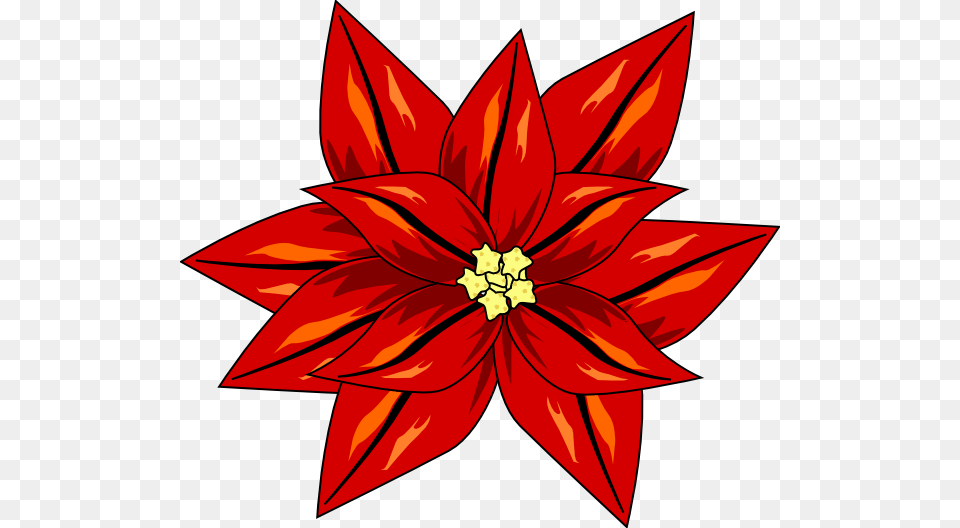Flor De Navidad Clip Art, Dahlia, Flower, Plant, Leaf Free Png