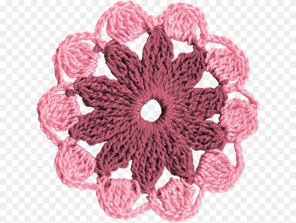 Flor Tejida Al Crochet En Revistas De Croche Gratis, Dahlia, Flower, Pattern, Plant Free Png Download