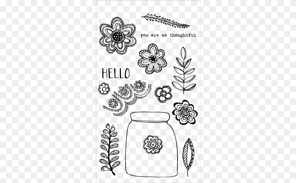 Flora Amp Fauna Floral Lace Jar Set Line Art, Silhouette, Outdoors, Astronomy, Moon Free Png