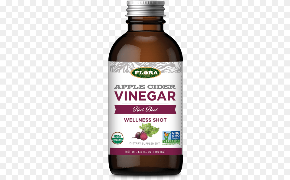 Flora Apple Cider Vinegar, Food, Herbal, Herbs, Plant Png Image