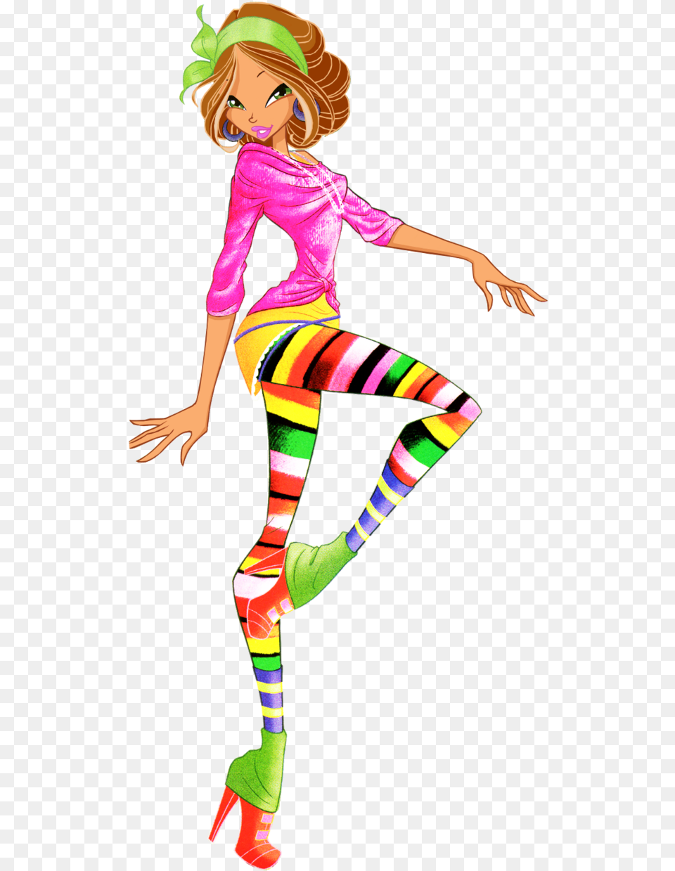 Flora Hip Hop Dance 2d Winx Club By Ineswinxeditions D8videg Winx Flora Hip Hop, Child, Dancing, Female, Girl Free Png