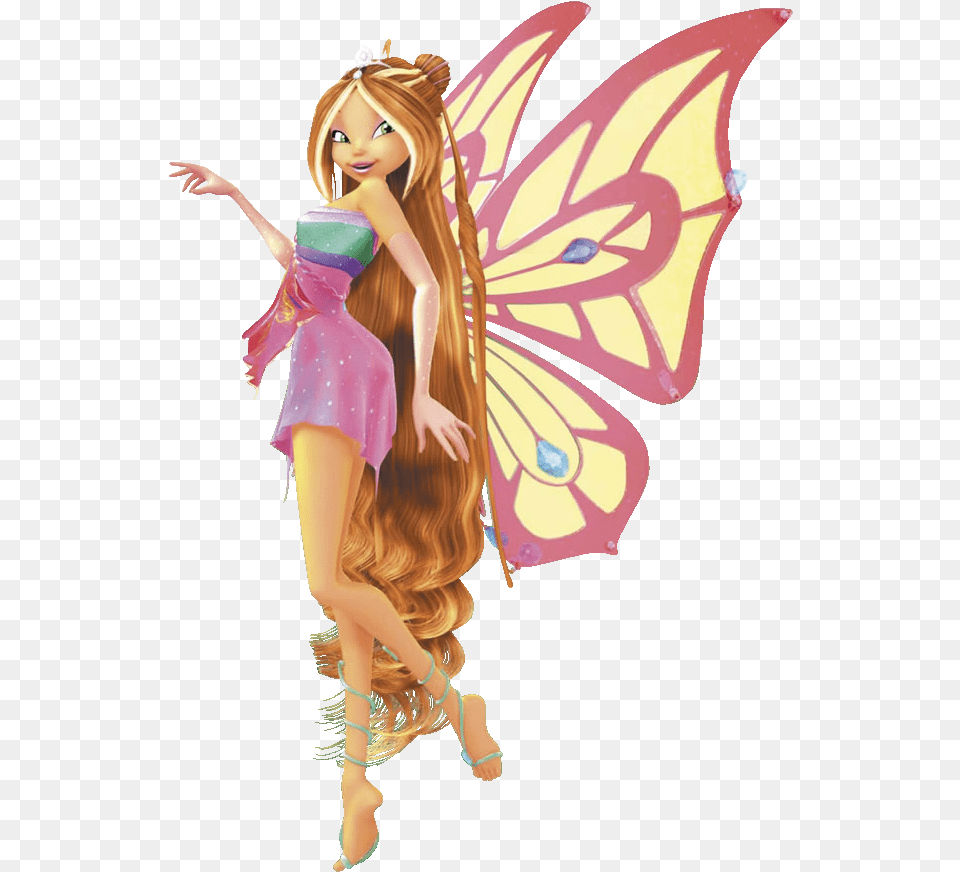 Flora Winx Club Movie, Doll, Toy, Face, Head Free Png Download