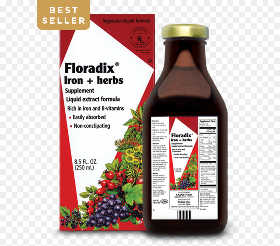 Floradix Iron Supplement, Syrup, Seasoning, Food, Fruit Free Transparent Png