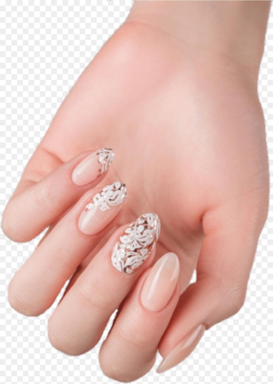 Floral Acrylic Acrylicnails Nailscute Aesthetic Niche Aesthetic Nails, Person, Body Part, Finger, Hand Free Png Download