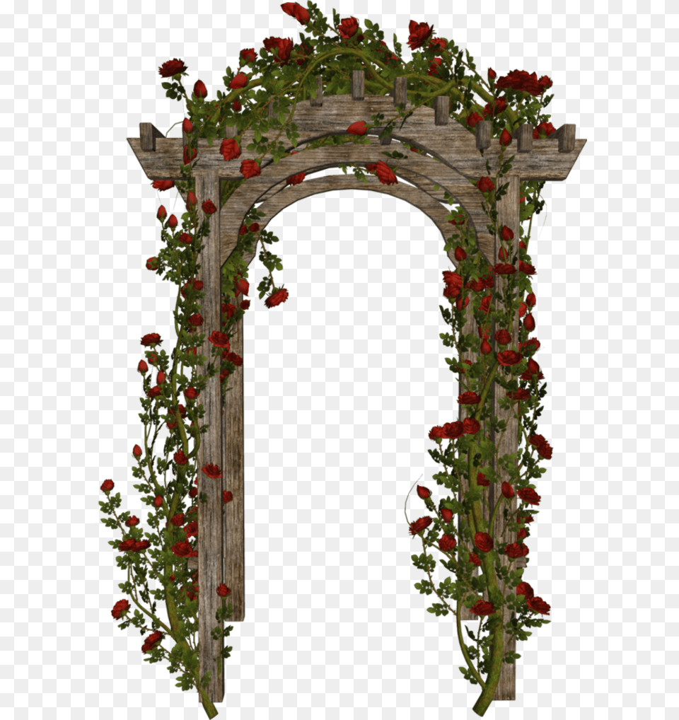 Floral Arch Format Mob Rose Arch, Architecture, Flower, Plant, Flower Arrangement Png