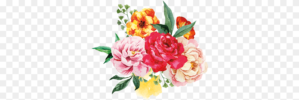 Floral Art Wall Sticker Flower Bunch Hd, Flower Arrangement, Flower Bouquet, Plant, Carnation Png Image