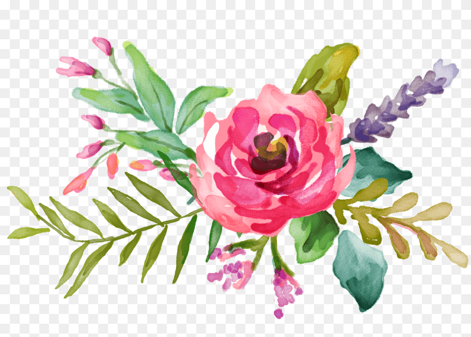 Floral Background Background Watercolor Flower Clipart, Art, Floral Design, Flower Arrangement, Flower Bouquet Free Png Download