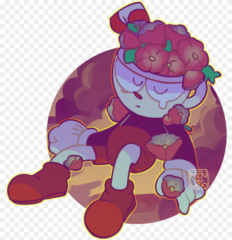 Floral Bendy And Cuphead Ship, Purple, Baby, Person, Flower Png Image