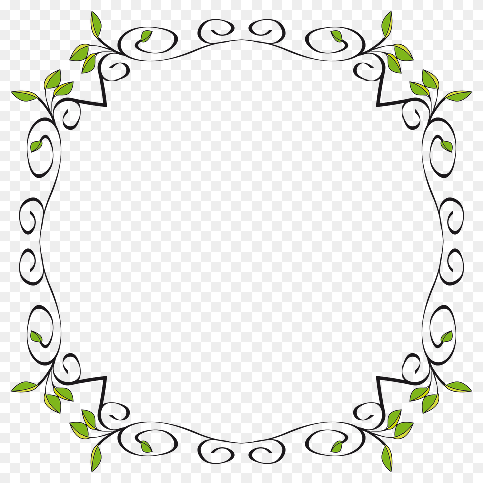 Floral Border Clipart, Art, Floral Design, Graphics, Oval Png Image