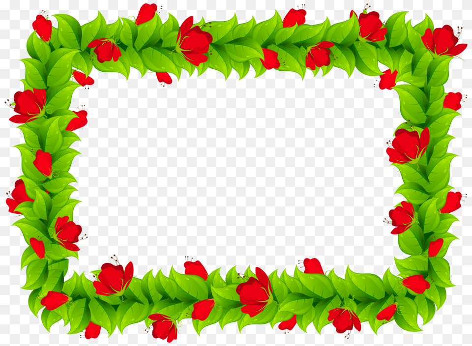 Floral Border Frame Clipart Png