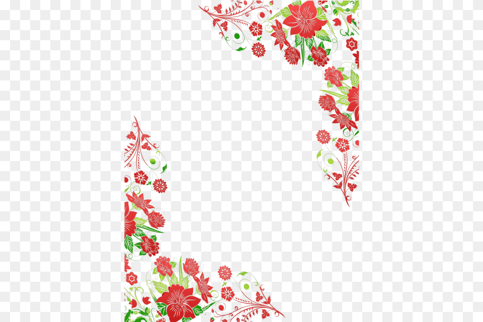 Floral Border Vector Frame Flower Borders Beautiful Flower, Art, Floral Design, Graphics, Pattern Png Image