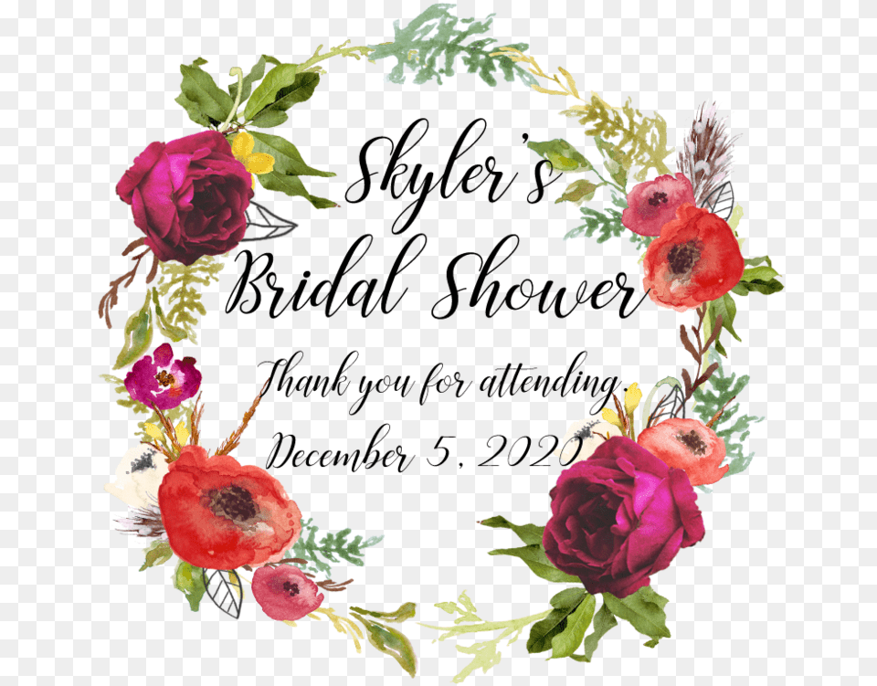 Floral Bridal Shower Clipart, Flower, Plant, Rose, Flower Arrangement Free Transparent Png