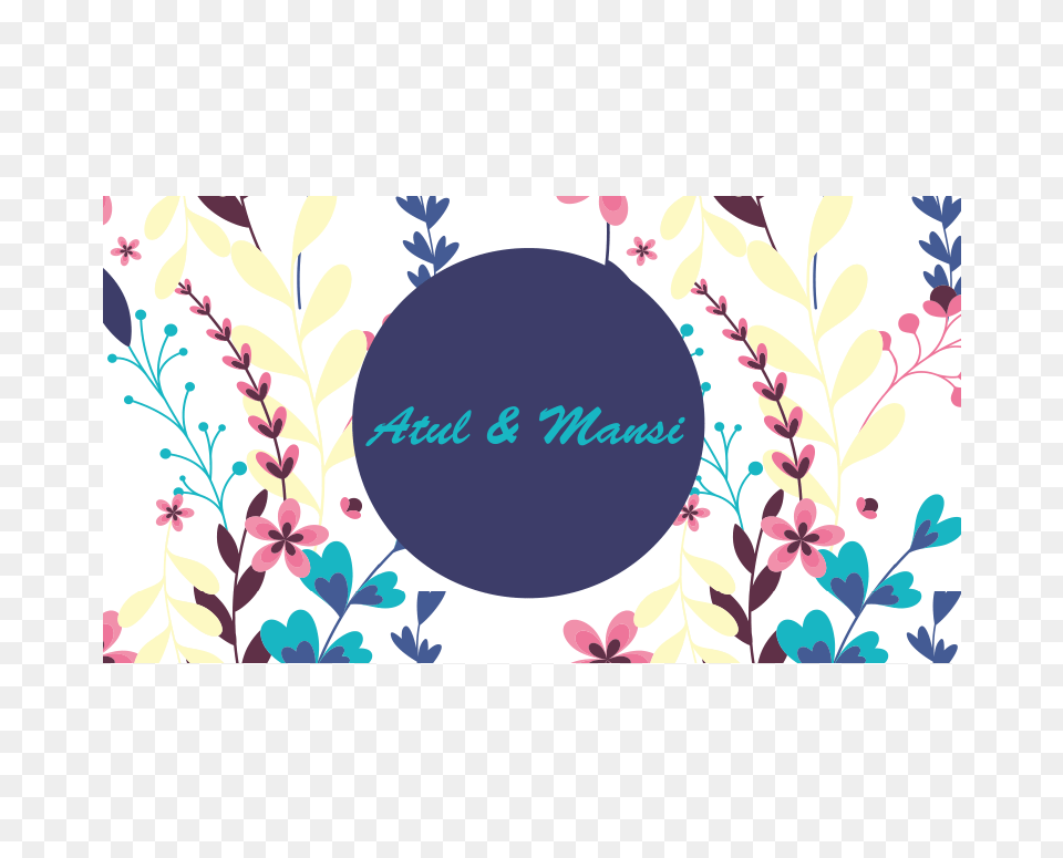 Floral Circle Gift Tag, Art, Floral Design, Graphics, Pattern Png Image