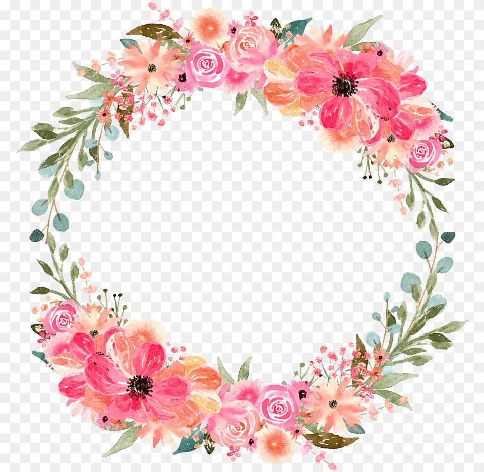Floral Circle Transparent Clipart Flower, Art, Floral Design, Graphics, Pattern Png Image