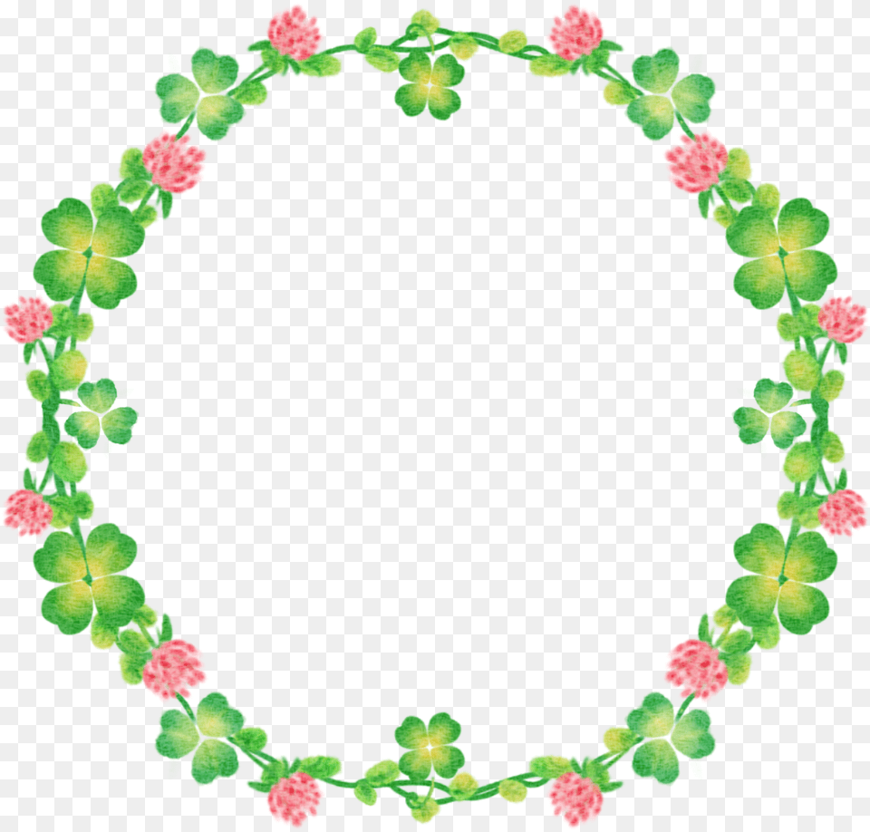 Floral Clover Wreath Picture Wreath, Accessories, Plant, Flower, Flower Arrangement Free Transparent Png